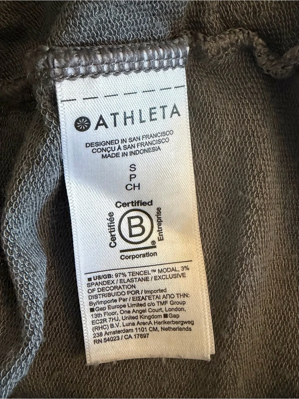 Athleta Coaster Luxe High Rise Short Size Small Heather Gray